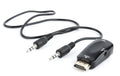 A-HDMI-VGA-02 cambiador de género para cable VGA (D-Sub) Negro