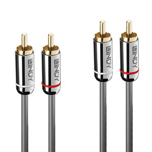 35345 cable de audio 1 m 2 x RCA Antracita