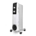 RF-1000 calefactor eléctrico Interior Negro, Blanco 1000 W Radiador de aceite eléctrico