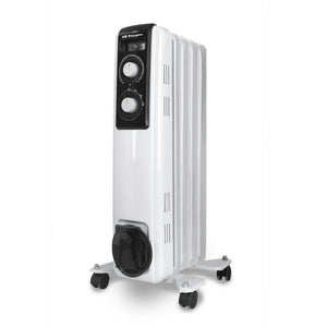 RF-1000 calefactor eléctrico Interior Negro, Blanco 1000 W Radiador de aceite eléctrico