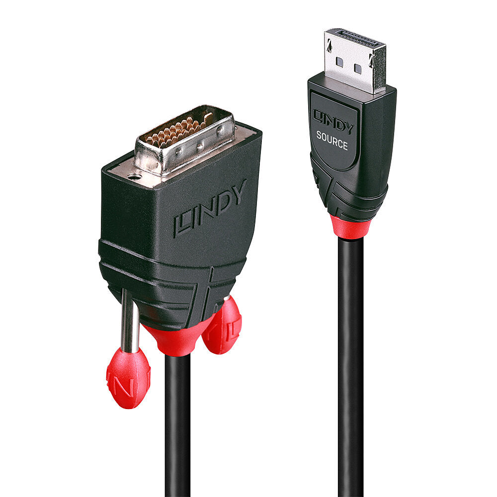 41490 adaptador de cable de vídeo 1 m DVI-D DisplayPort Negro