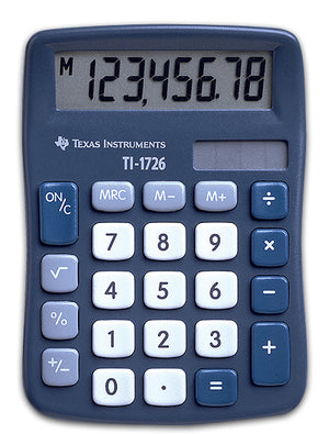 TI-1726 calculadora Bolsillo Calculadora básica Azul