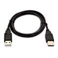 USB-A (macho) a USB-A (macho) de 1 m - Color negro