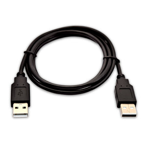 USB-A (macho) a USB-A (macho) de 1 m - Color negro