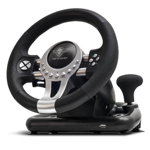 Race Wheel Pro 2 Negro, Plata USB Volante + Pedales Digital PC, PlayStation 4, Playstation 3, Xbox One