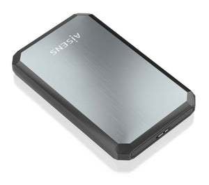 Caja externa 2.5" ASE-2529B 9.5mm SATA a USB 3.0/USB3.1 Gen1, Negro-Gris