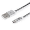 Premium MTPMUMS241 cable USB 1 m USB 2.0 USB A Micro-USB B Plata