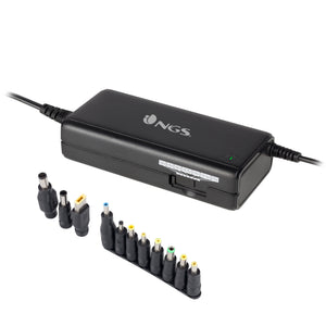Ban adaptador e inversor de corriente Interior 90 W Negro