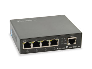 GEP-0523 switch Gigabit Ethernet (10/100/1000) Energía sobre Ethernet (PoE) Negro