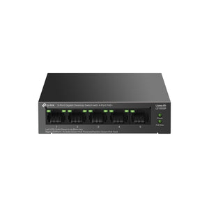 LiteWave LS105GP switch No administrado Gigabit Ethernet (10/100/1000) Energía sobre Ethernet (PoE) Negro