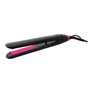 StraightCare Essential BHS375/00 Utensilio de peinado Cepillo alisador Caliente Negro, Rosa 1,8 m