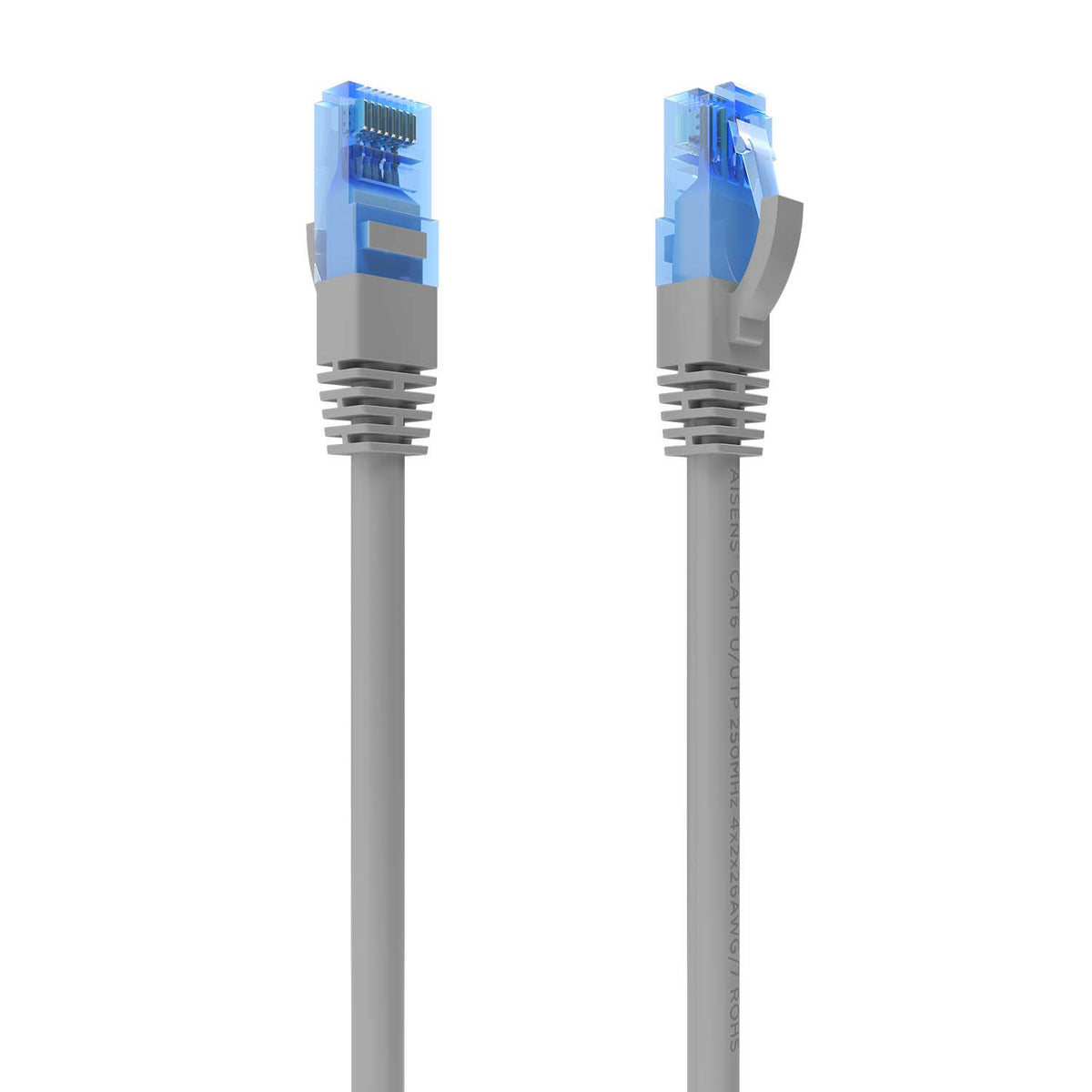 Cable De Red Latiguillo RJ45 Cat.6 UTP AWG26 CCA, Gris, 30 cm