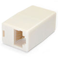 Paquete de 10 Cajas de Empalme Modulares Acopladores para Cable Cat5e Ethernet UTP - 2x Hembra RJ45 - Beige