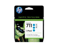 Pack de ahorro de 3 cartuchos de tinta DesignJet 711 cian de 29 ml