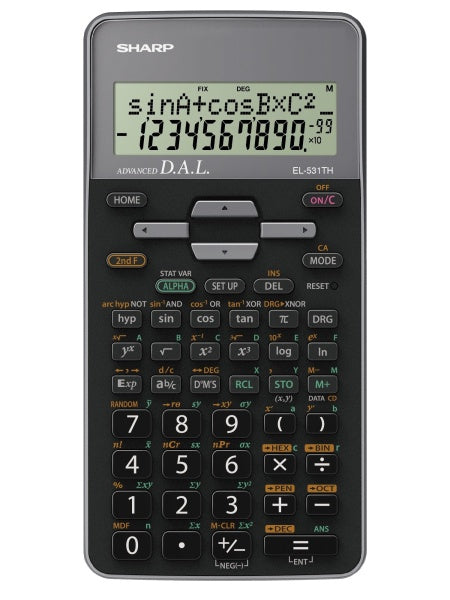 EL-531TH calculadora Bolsillo Calculadora científica Negro, Gris