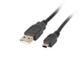 CA-USBK-10CC-0018-BK cable USB USB 2.0 1,8 m Mini-USB A USB A Negro