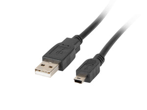 CA-USBK-10CC-0018-BK cable USB USB 2.0 1,8 m Mini-USB A USB A Negro