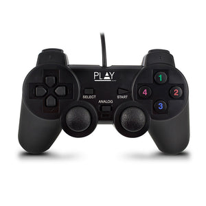 Play Negro USB 2.0 Gamepad Analógico/Digital PC