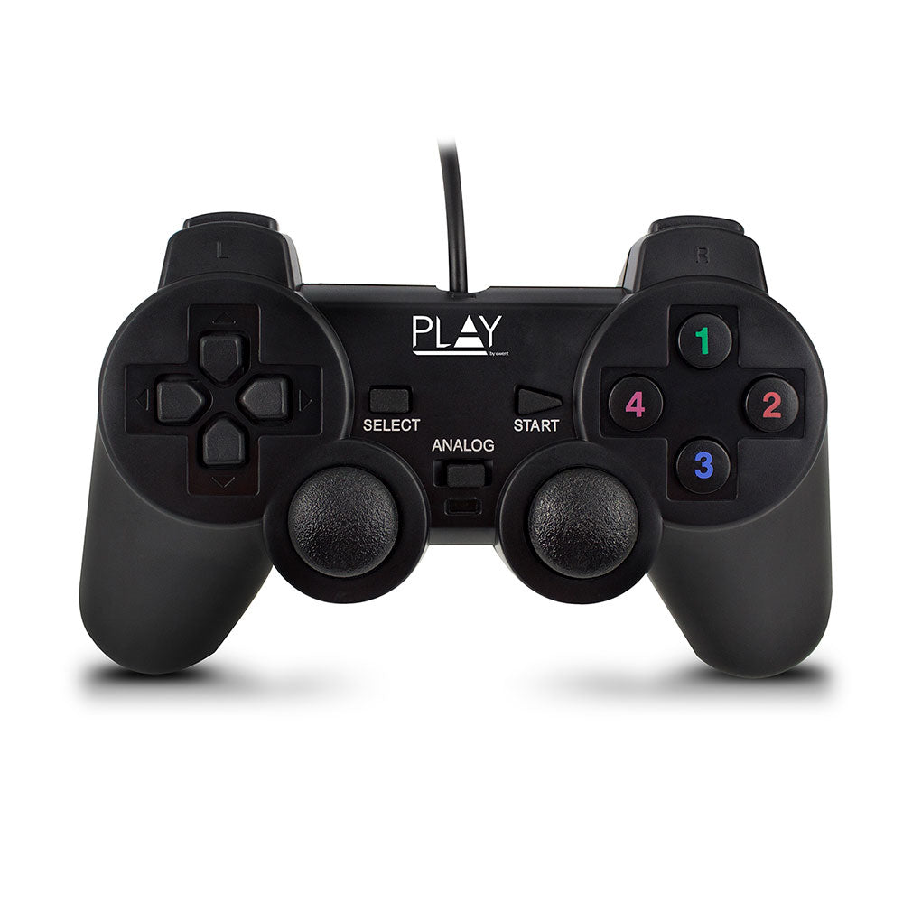 Play Negro USB 2.0 Gamepad Analógico/Digital PC