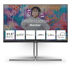 U3 U32U3CV pantalla para PC 80 cm (31.5") 3840 x 2160 Pixeles 4K Ultra HD LCD Negro