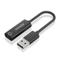 Conversor USB-A a Audio 48KHz, USB-A/M-Jack 3.5/H, Negro, 10 cm