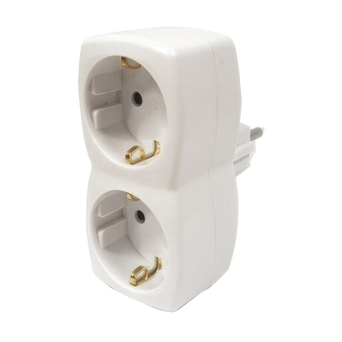 00108876 adaptador de enchufe eléctrico Tipo C (Europlug) Blanco