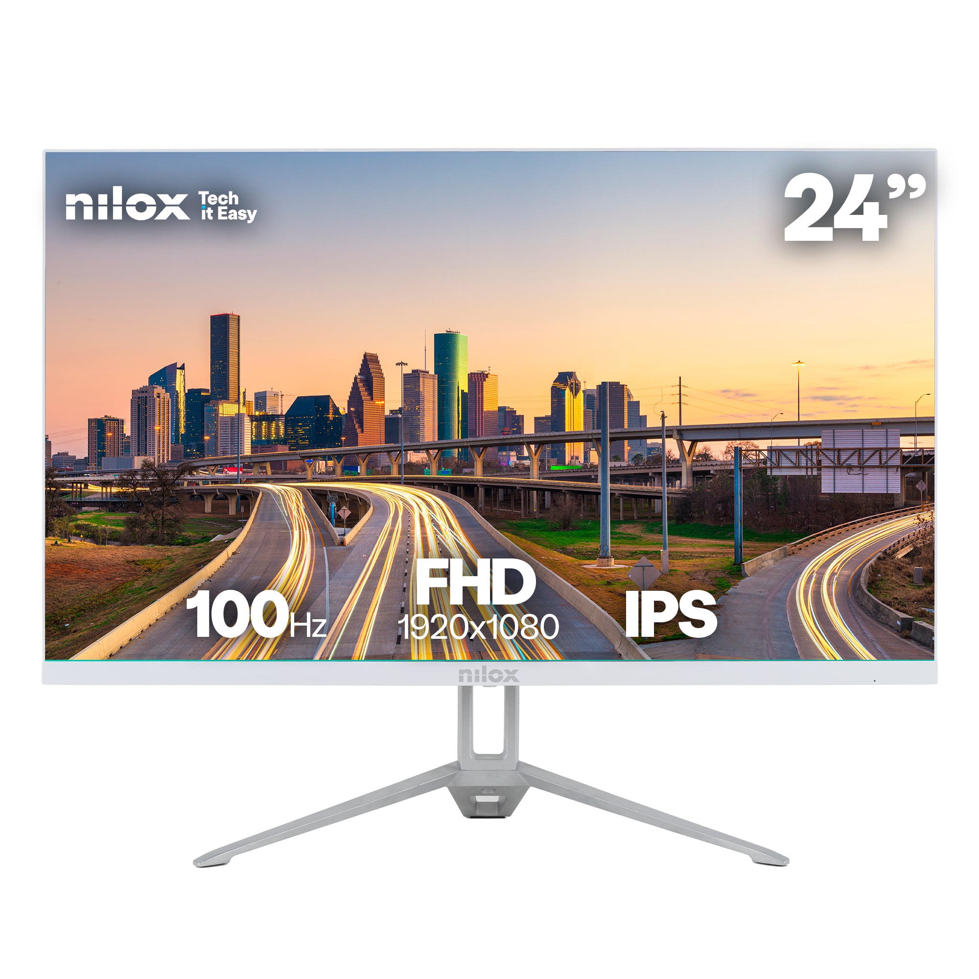 NXM24FHD100W pantalla para PC 60,5 cm (23.8") 1920 x 1080 Pixeles Full HD LED Blanco