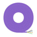 Cable de Red RJ45 LSZH Cat.6 UTP Rigido AWG23 CCA (Aleacion), Violeta, 500M