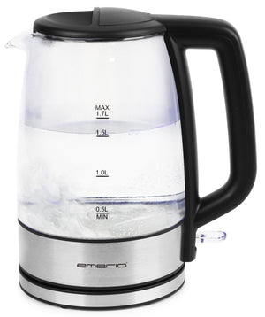 WK-130126 tetera eléctrica 1,7 L 2200 W Negro, Transparente