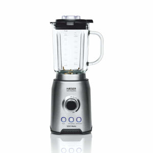 LQ-120.006A licuadora 1,75 L Batidora de vaso 1200 W Negro, Acero inoxidable, Transparente