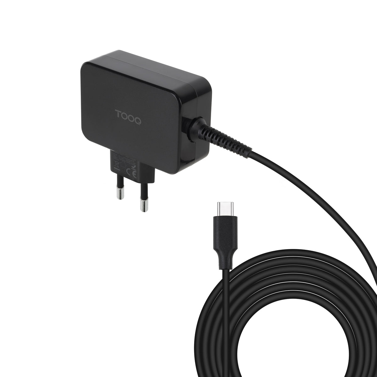 Cargador de portátil GAN USB-C PD 45W, Negro