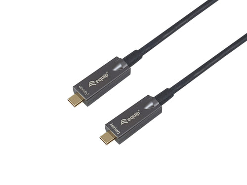 119462 Cable óptico activo USB-C a C, M/M, 10m, PD 60W, 4K/60Hz, 10Gbps, Vídeo+Datos+PD