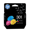 Pack de ahorro de 2 cartuchos de tinta original 301 negro/Tri-color
