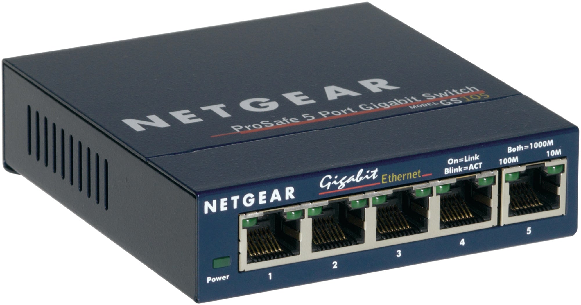 GS105 No administrado Gigabit Ethernet (10/100/1000) Azul