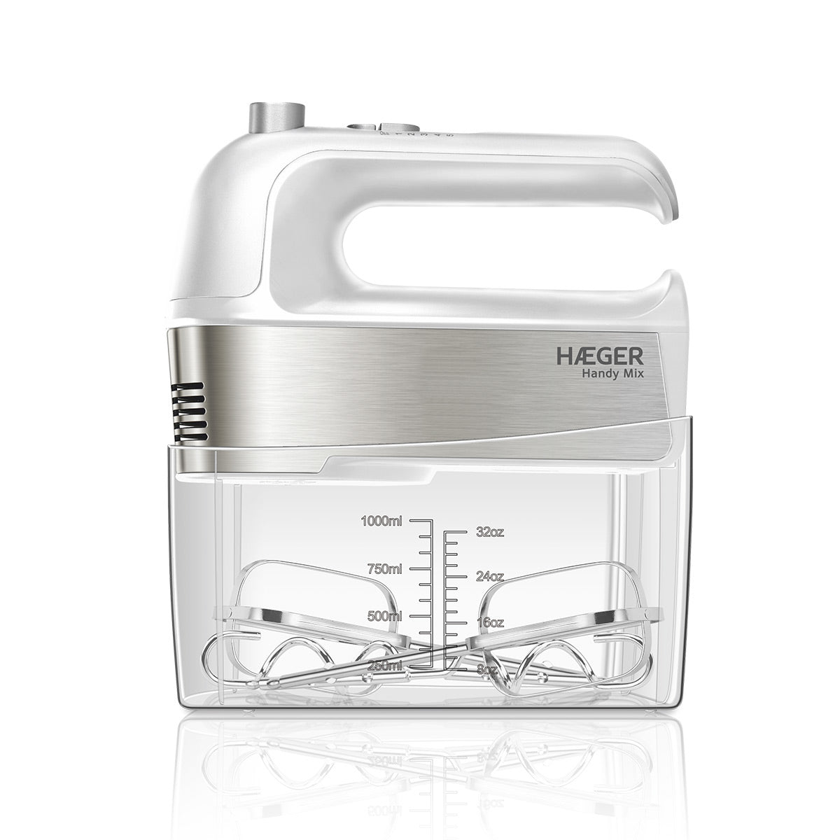 BL-3HW.015A batidora Batidora de mano 300 W Acero inoxidable, Blanco