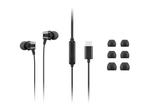4XD1J77351 auricular y casco Auriculares Alámbrico Dentro de oído Oficina/Centro de llamadas USB Tipo C Negro