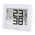 Termómetro e Higrómetro Digital (Control de humedad y temperatura de interiores, Almacenamiento de datos), Color Blanco
