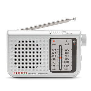 RS-55SL radio Personal Analógica Plata