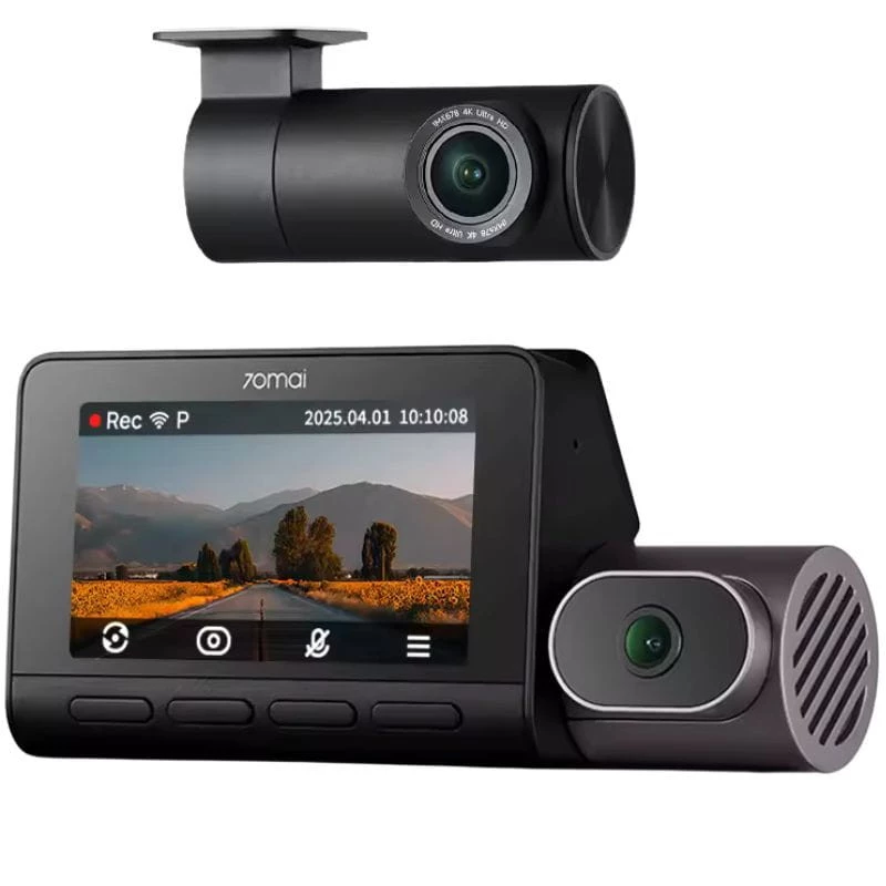 70mai Dash Cam 4K T800 + Cámara Trasera 70mai RC41 -  Premium Set