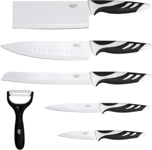 Set 6 cuchillos swiss blanco