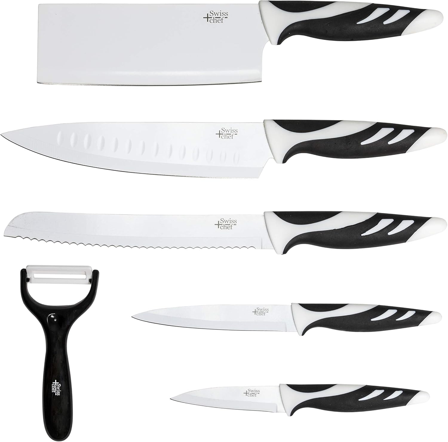 Set 6 cuchillos swiss blanco