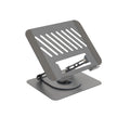 Soporte Elevador con rotación 360° y ajustable, para dispositivos de 11-17, Color Gris Oscuro