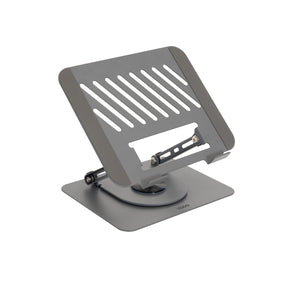 Soporte Elevador con rotación 360° y ajustable, para dispositivos de 11-17, Color Gris Oscuro