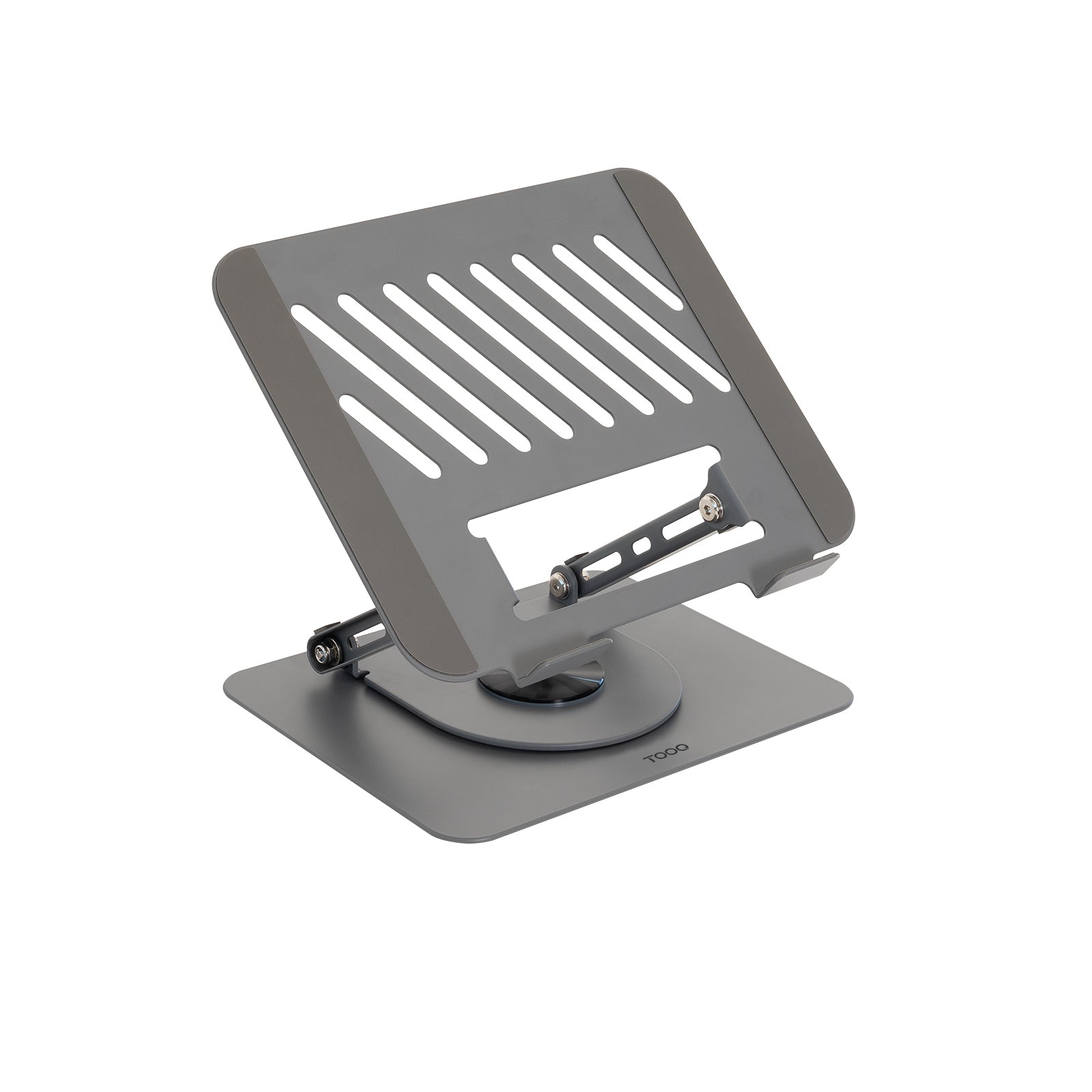Soporte Elevador con rotación 360° y ajustable, para dispositivos de 11-17, Color Gris Oscuro
