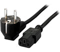 112120 Negro 1,8 m C13 acoplador CEE7/4