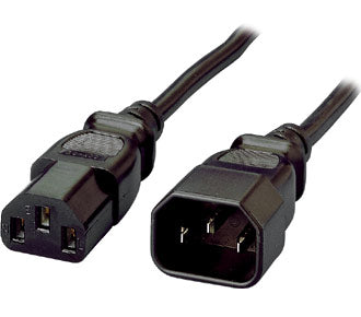 112100 Negro 1,8 m C13 acoplador C14 acoplador