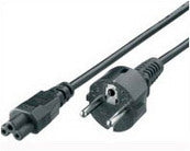 112150 Negro 1,8 m C5 acoplador CEE7/4