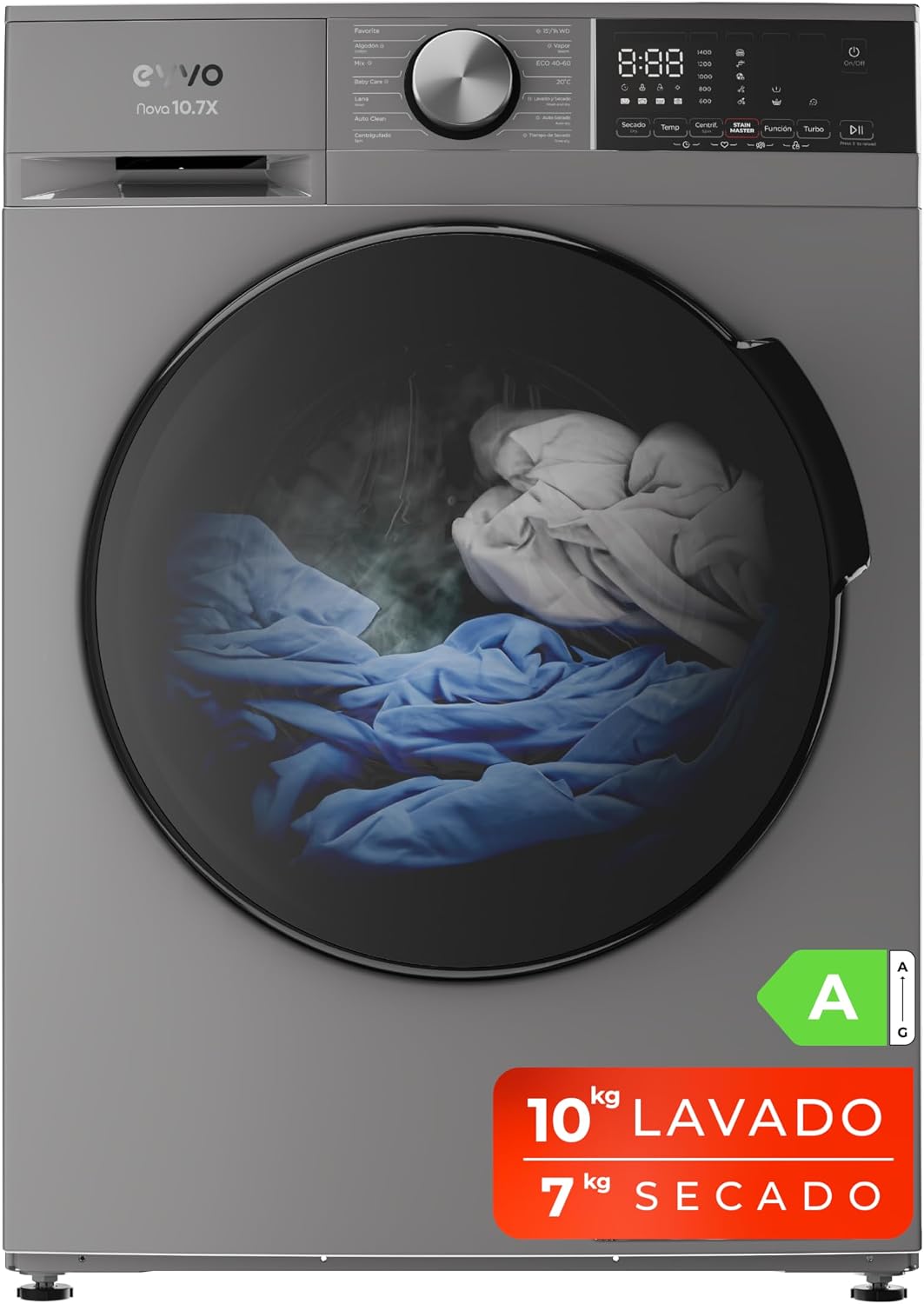 Lavadora secadora EVVO Nova 10/7X