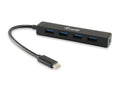 128954 hub de interfaz USB 3.2 Gen 1 (3.1 Gen 1) Type-C 5000 Mbit/s Negro