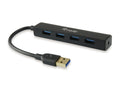 128953 hub de interfaz USB 3.2 Gen 1 (3.1 Gen 1) Type-A 5000 Mbit/s Negro